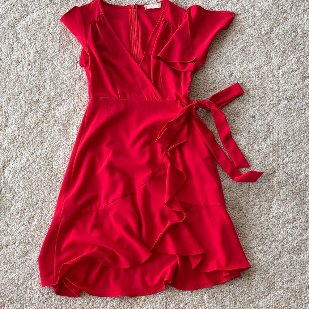 Altar'd State Asymmetrical Red Dress